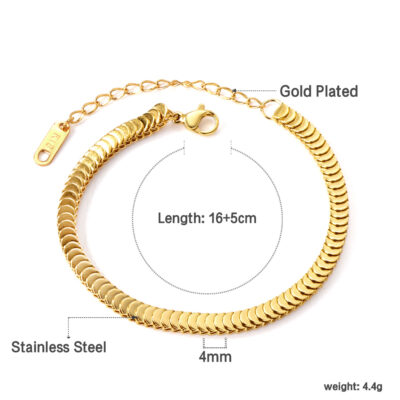 Disc Chain Bracelet