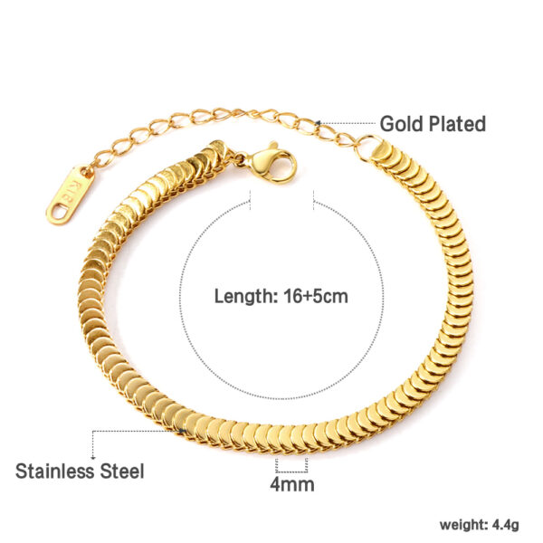 Disc Chain Bracelet