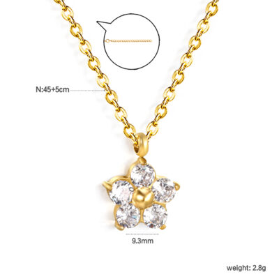 Crystal Flower Necklace