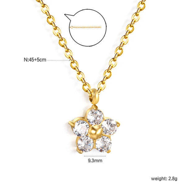 Crystal Flower Necklace