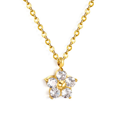 Crystal Flower Necklace