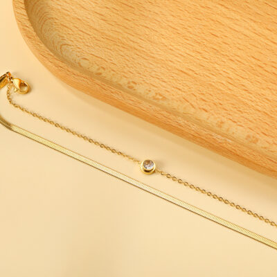 Axora double layer snake chain Double Layer Snake Chain Bracelet