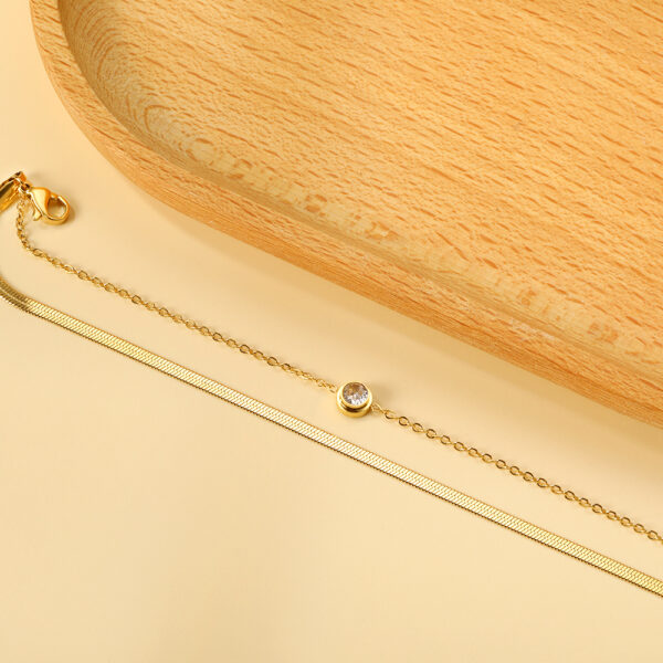Axora double layer snake chain Double Layer Snake Chain Bracelet