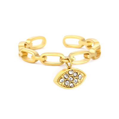 Chain Evil Eye Ring