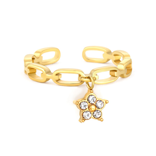 Axora Chain Star Ring Chain Star Ring
