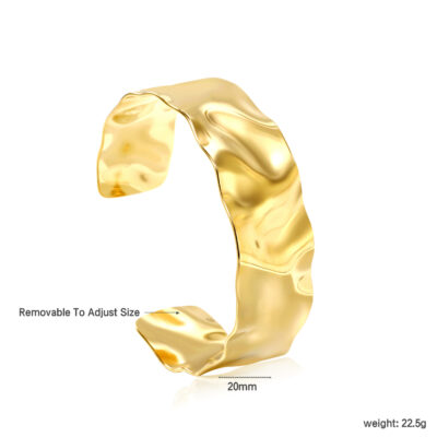 2P2A3165- Organic Wide Cuff Bracelet