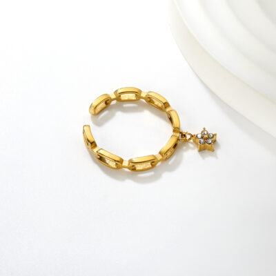 Chain Star Ring