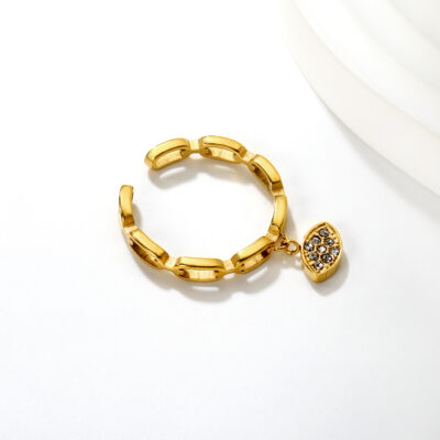 Chain Evil Eye Ring