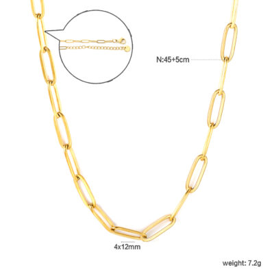 Paperclip Chain Necklace