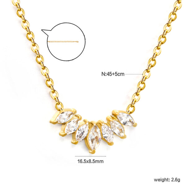 Marquise Cluster Necklace