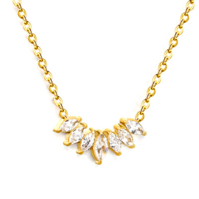 Marquise Cluster Necklace