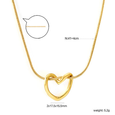 Heart Knot Necklace