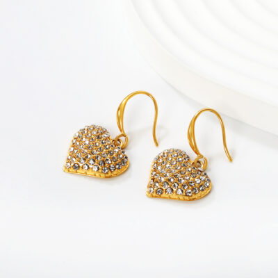 Gold Sparkling Heart Set