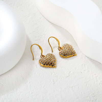 Gold Sparkling Heart Set