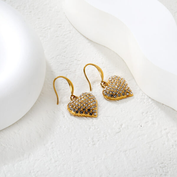 Gold Sparkling Heart Set