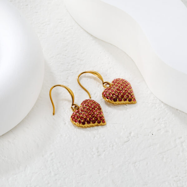 2P2A4130 Pink Gold Sparkling Heart Set