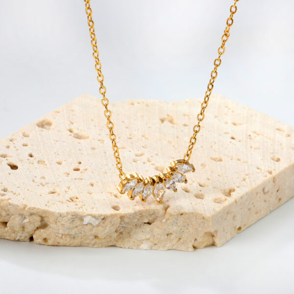 Axora Marquise Cluster Necklace Marquise Cluster Necklace