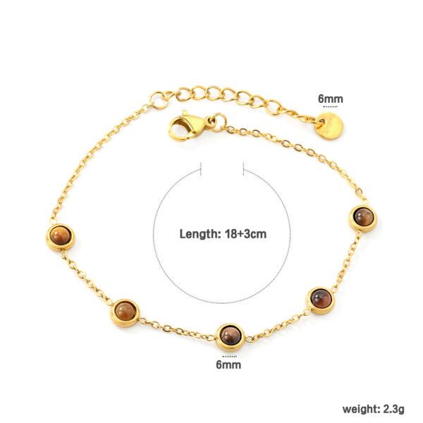 2P2A4735- Tiger Eye Station Bracelet