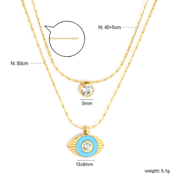 Layered Evil Eye Necklace
