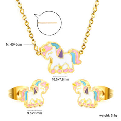 2P2A4767- Pastel Unicorn Jewelry Set