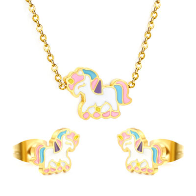2P2A4767 Pastel Unicorn Jewelry Set