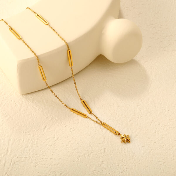 Star Charm Lariat Necklace