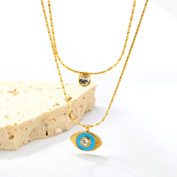 Axora Layered Evil Eye Necklace Layered Evil Eye Necklace