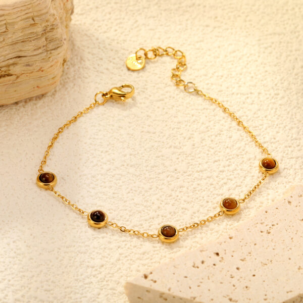 Tiger Eye Station Bracelet