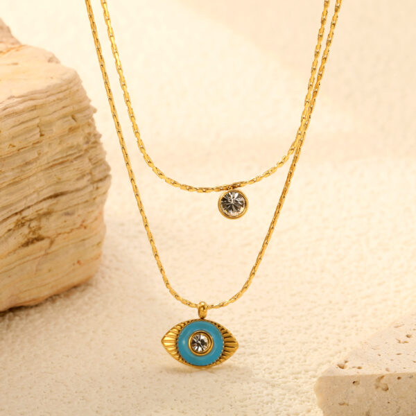 Layered Evil Eye Necklace