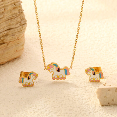 2P2A5239 Pastel Unicorn Jewelry Set