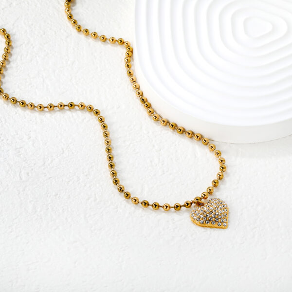 Gold Sparkling Heart Set