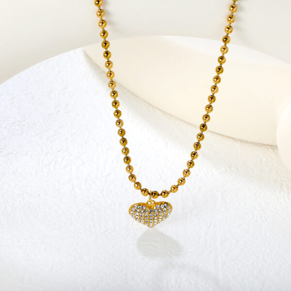 Gold Sparkling Heart Set