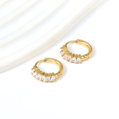2P2A6770 Pavé Hoop Earrings
