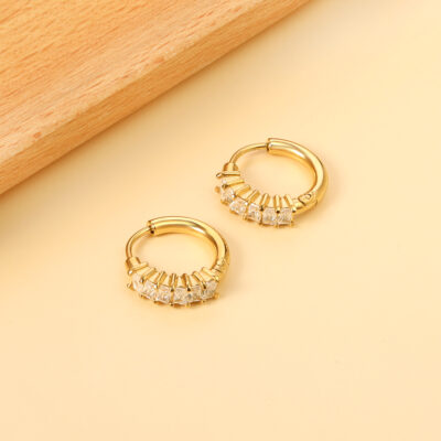2P2A6850 Pavé Hoop Earrings
