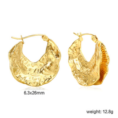 Sculptural Hoop Earrings
