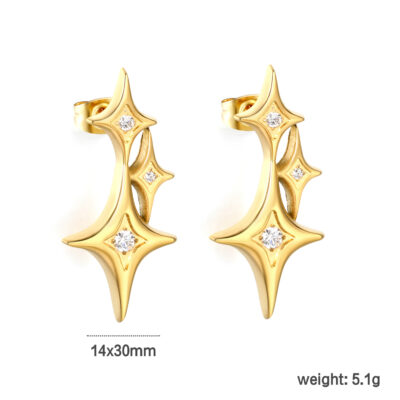 Star Drop Earrings