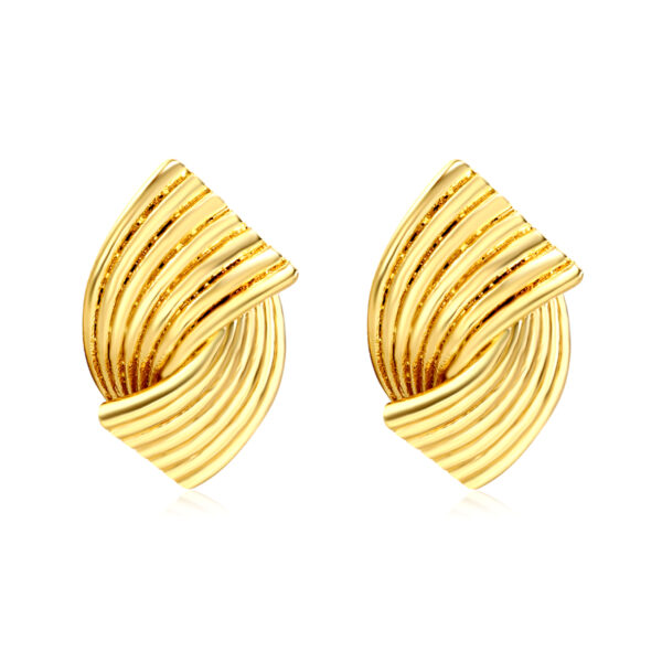 Fan-Shell Stud Earrings
