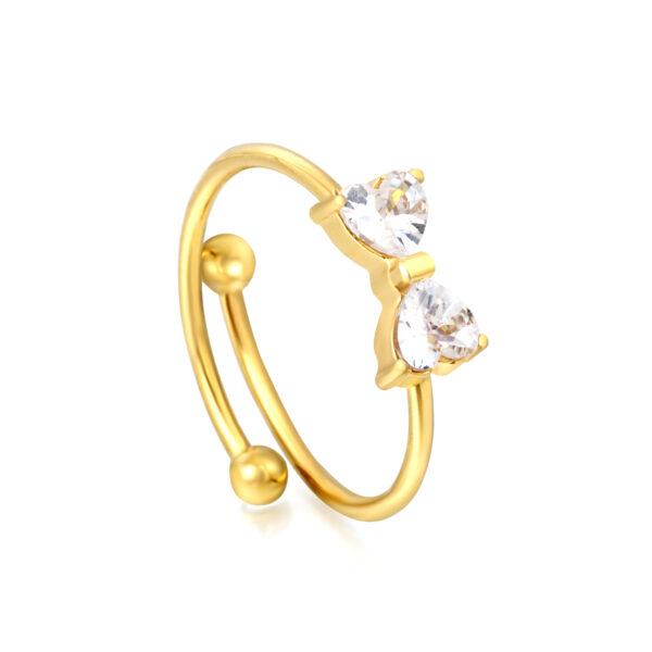 Axora Double Heart Open Ring Double Heart Open Ring