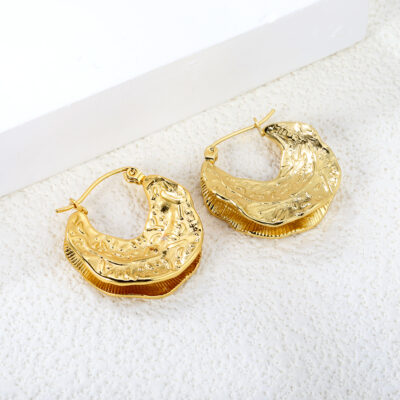 Sculptural Hoop Earrings