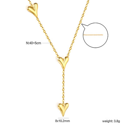 Heart Lariat Necklace
