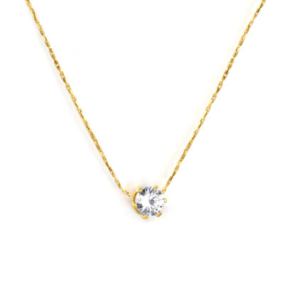Solitaire Crystal Necklace