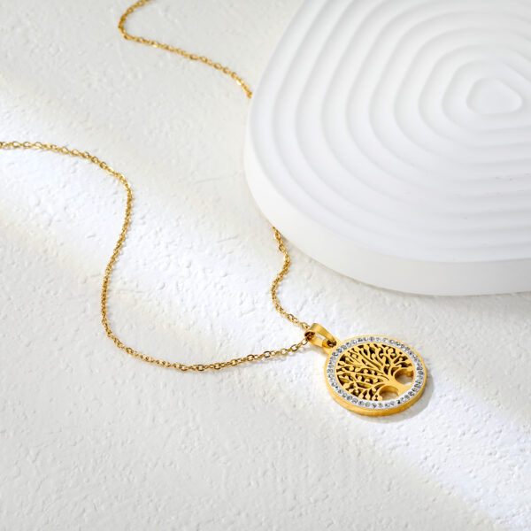 Tree of Life Coin Necklace