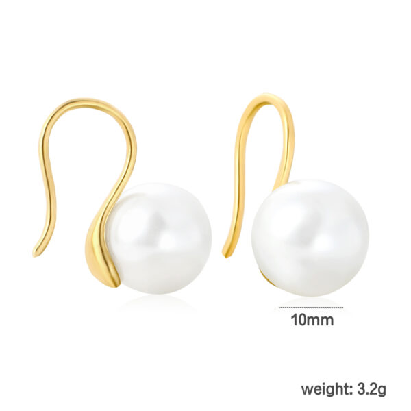 Pearl Drop Hook Earrings