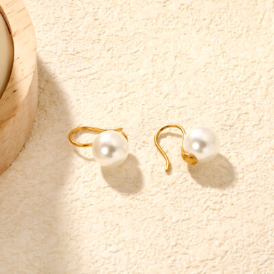 Pearl Drop Hook Earrings