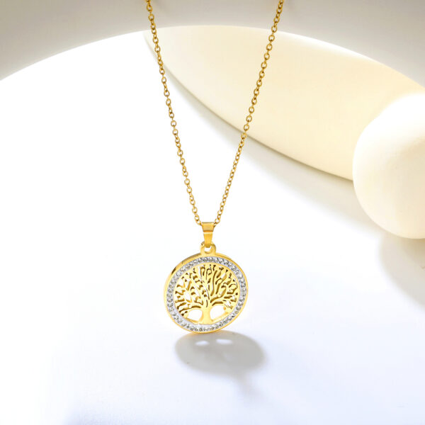 Axora Tree of Life Coin Necklace Tree of Life Coin Necklace