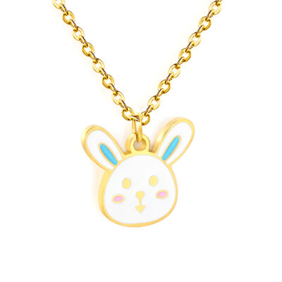 Bunny Enamel Necklace