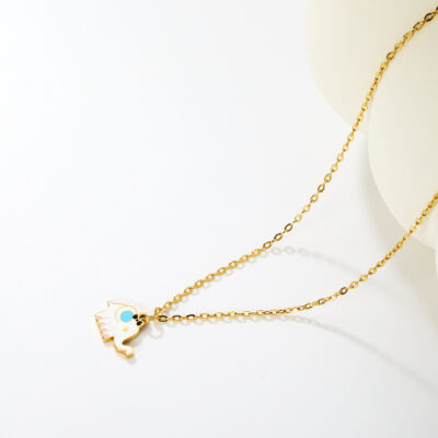 Elephant Enamel Necklace