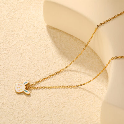 Bunny Enamel Necklace