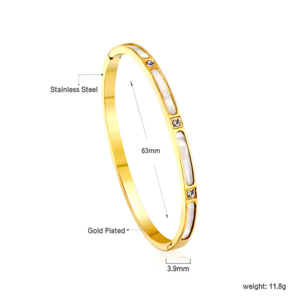 IMG_0351- Crystal White Inlay Bangle