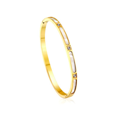 IMG_0351 Crystal White Inlay Bangle